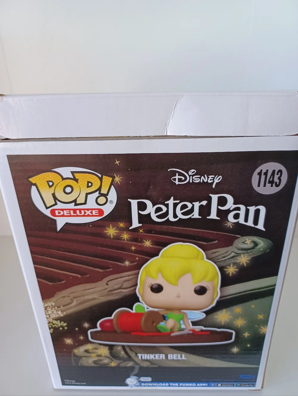 Disney Tinker‎ Bell With Spool From Peter Pan 1143 Deluxe Vinyl Funko Pop